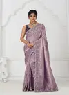 Kf 101 Mauve Latest Blue Pure Dola Viscouse Silk Saree Wholesale Market In Surat With Price